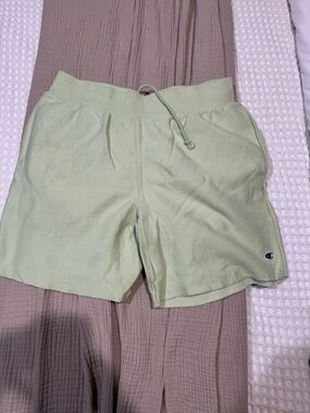 Champion Men's Pale Green Athletic Sweatshorts